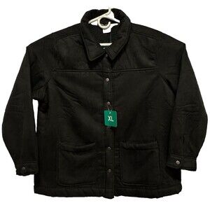 Boston Traders Womens XL Black Fleece Lined Trucker Jacket X-Large
